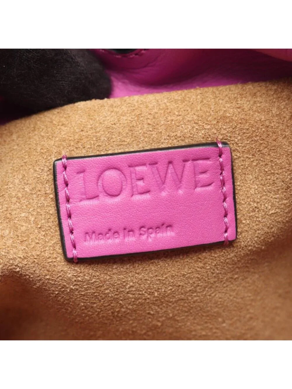 Loewe Shoulder Bag Flamenco Clutch Mini Purple Leather